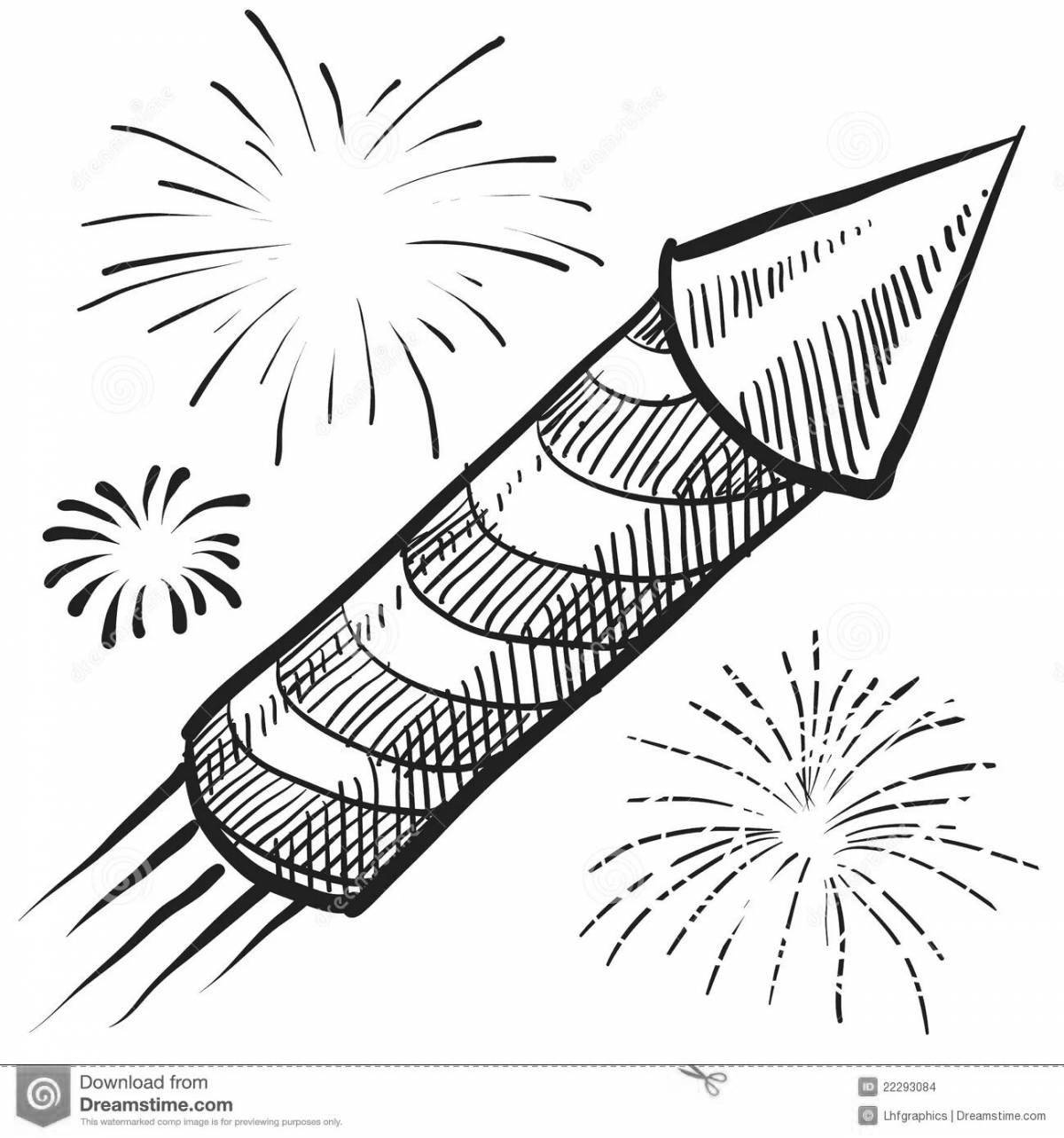 Photo Coloring page festive Christmas cracker