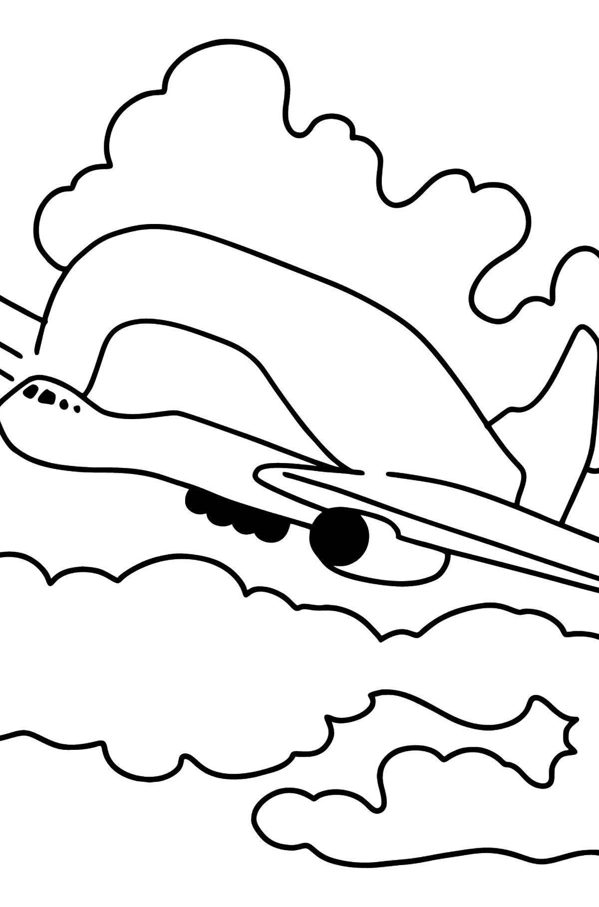 Раскраска fun plane eater
