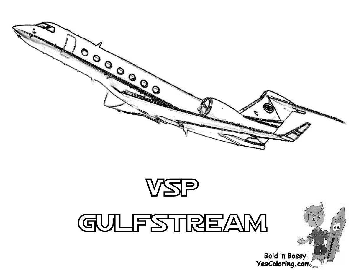 Coloring page amazing plane eater