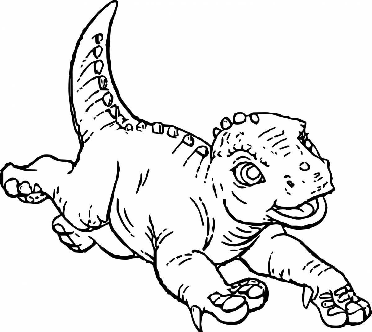 Ferocious dinosaur coloring pages