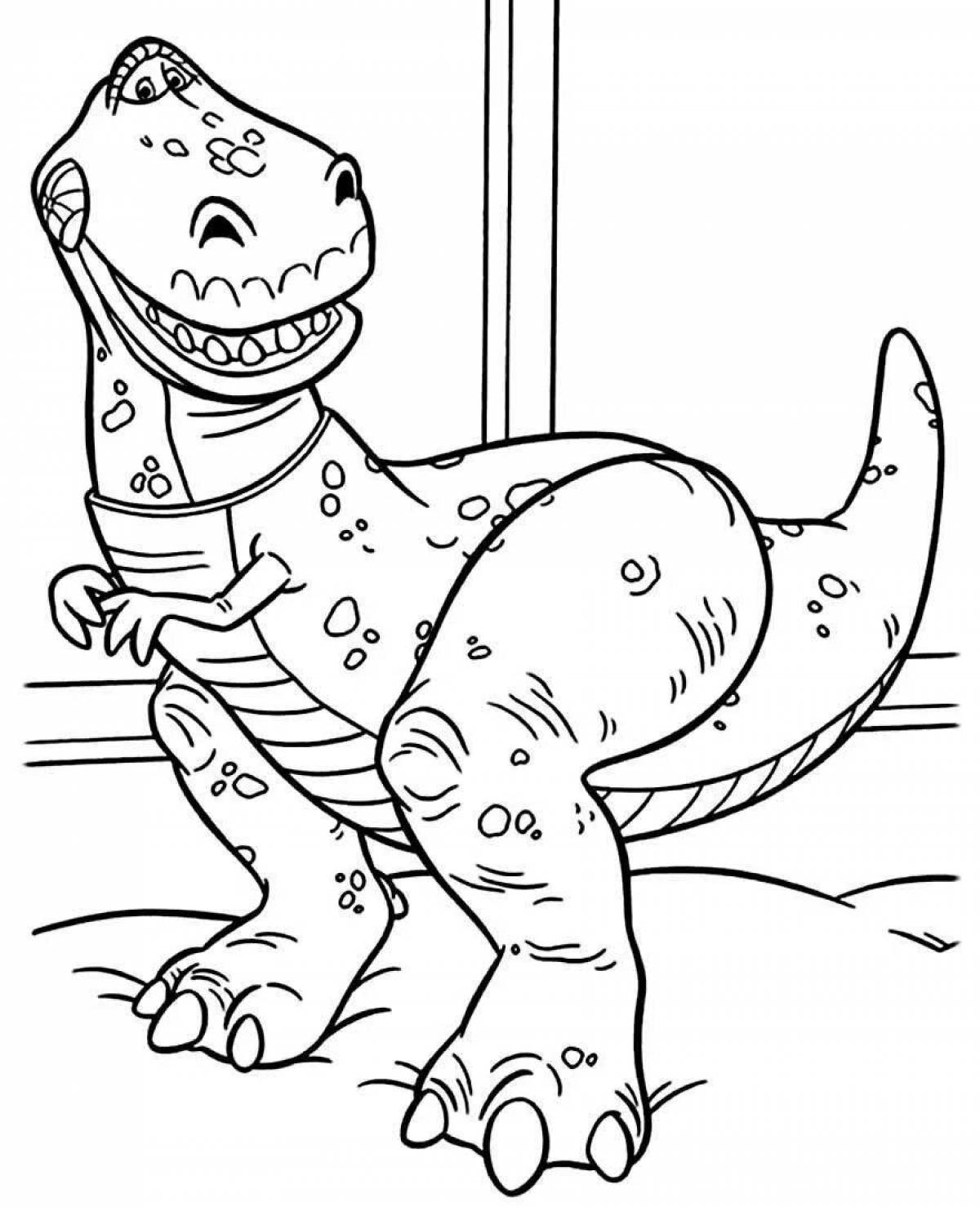 Dinosaur adventure coloring pages