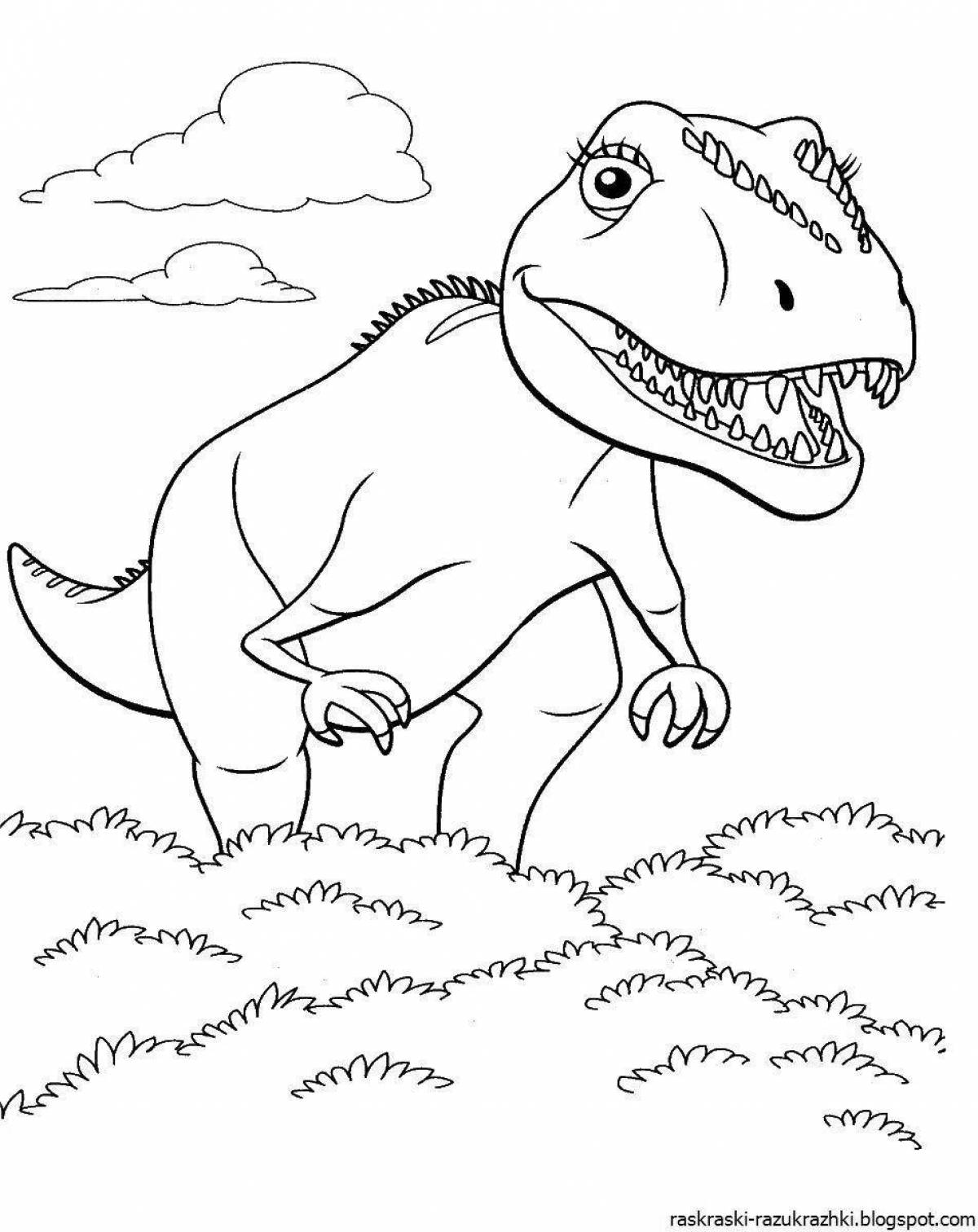 Увлекательная раскраска динозавры