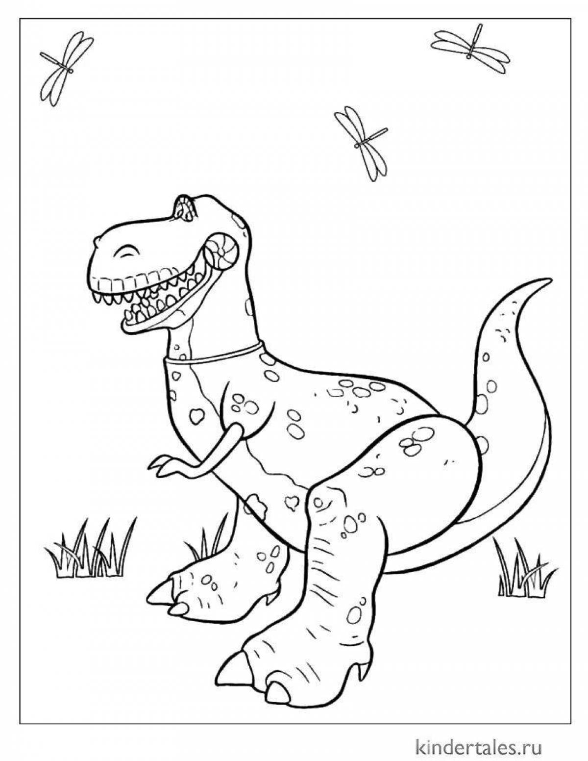 Tempting coloring dinosaurs