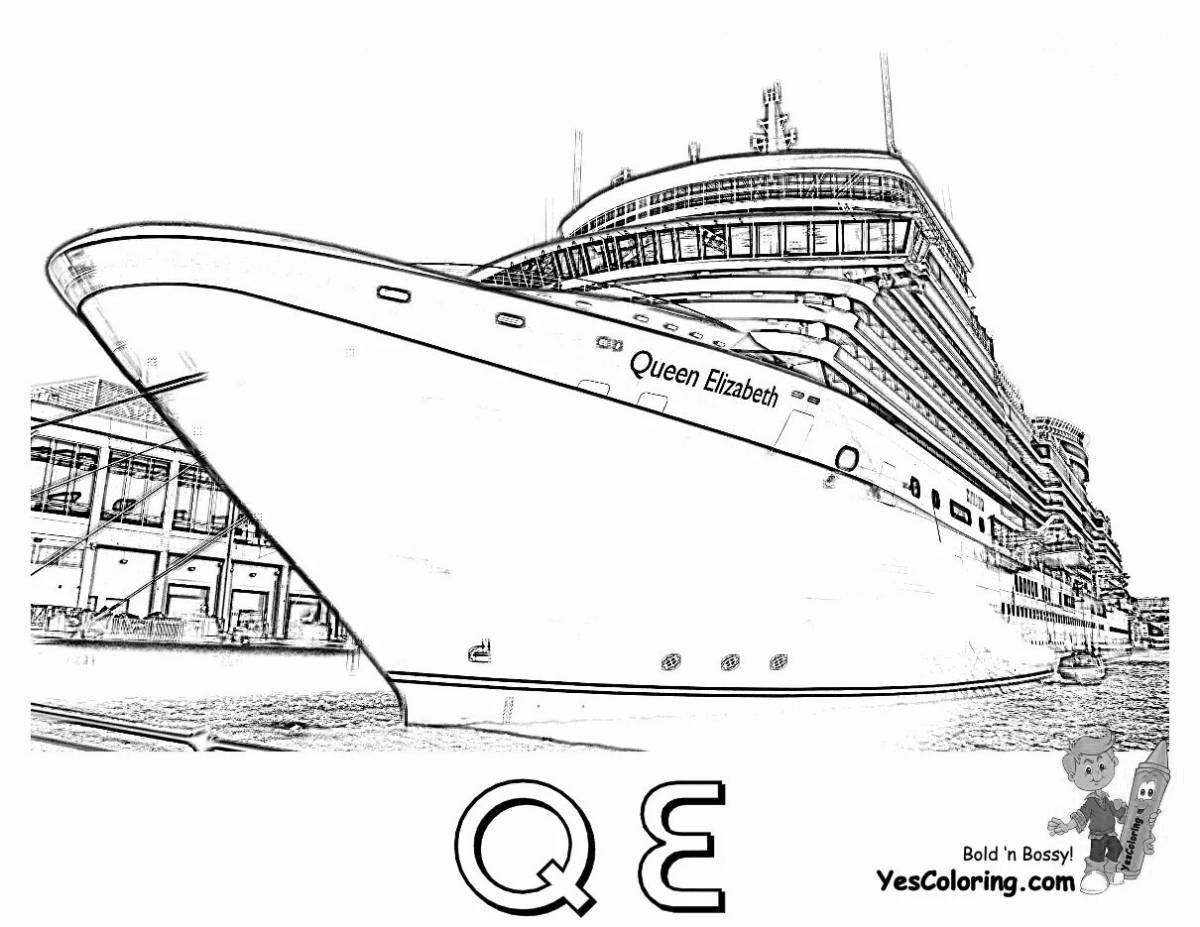 Joyful costa concordia coloring page