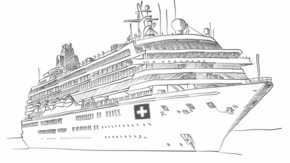 Costa concordia live coloring page