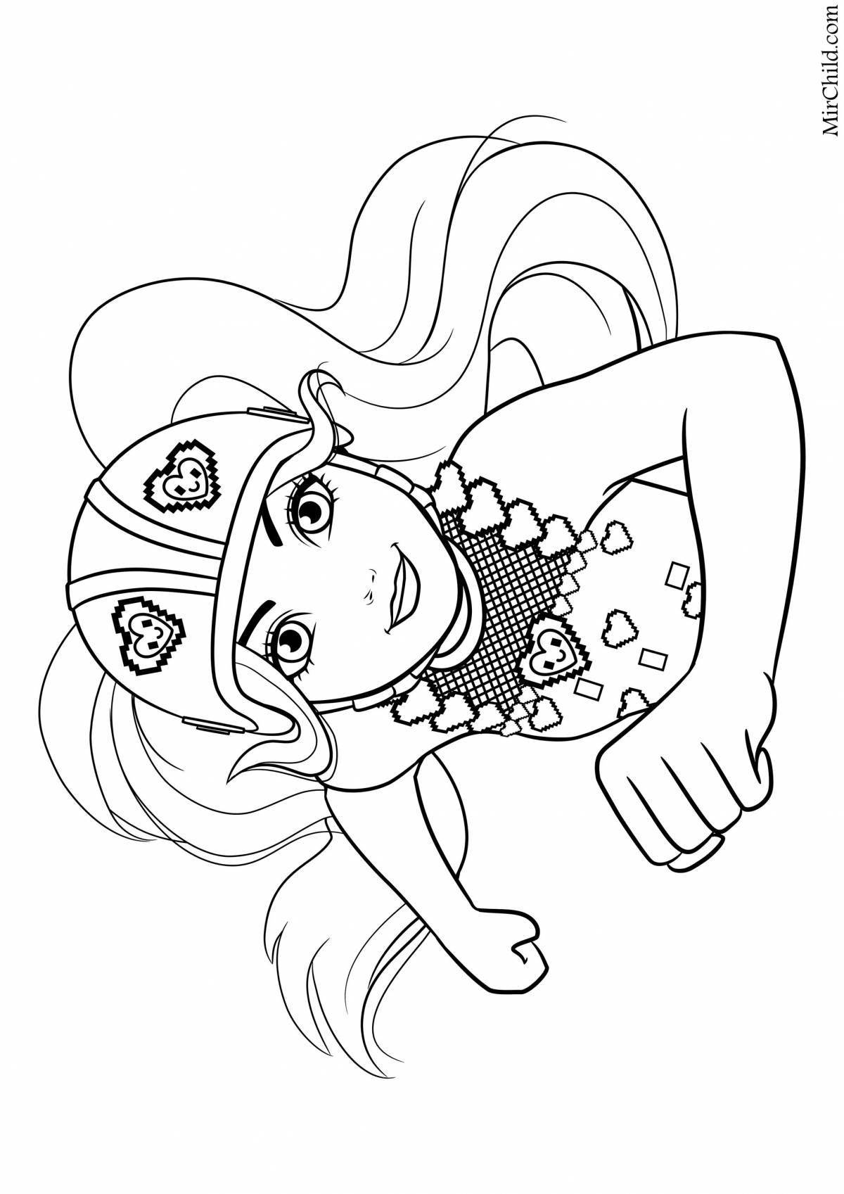 Cute chelsea doll coloring book