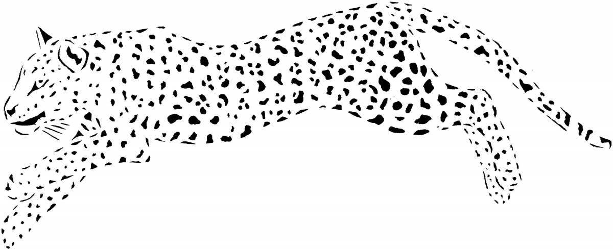 Роскошная раскраска king cheetah