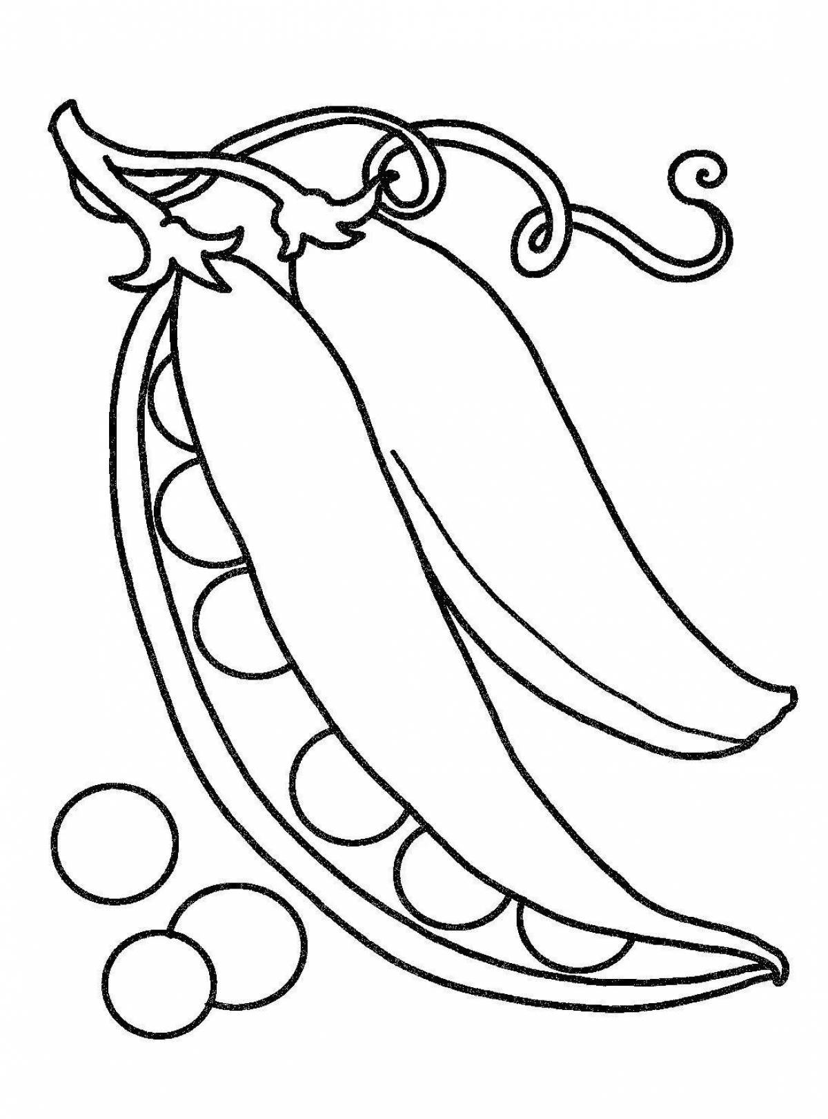 Раскраска Веселая зеленая раскраска