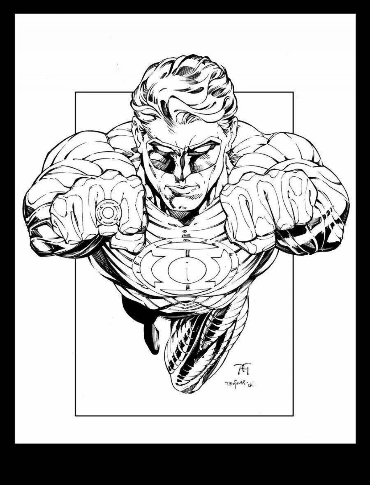 Раскраска Зеленый цвет #4