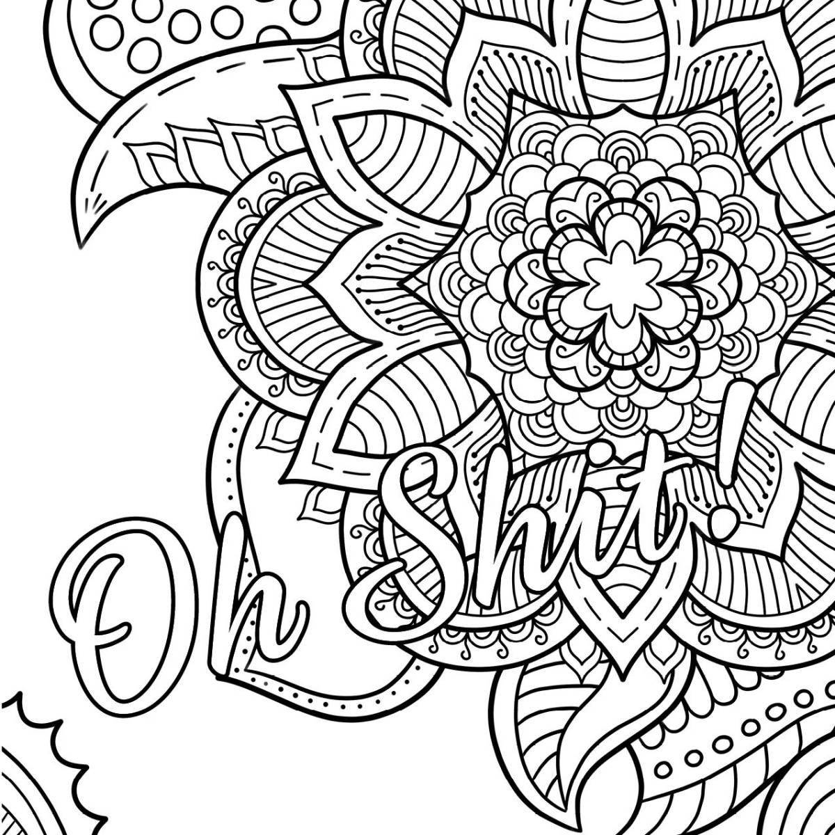 Stylish adult light coloring page