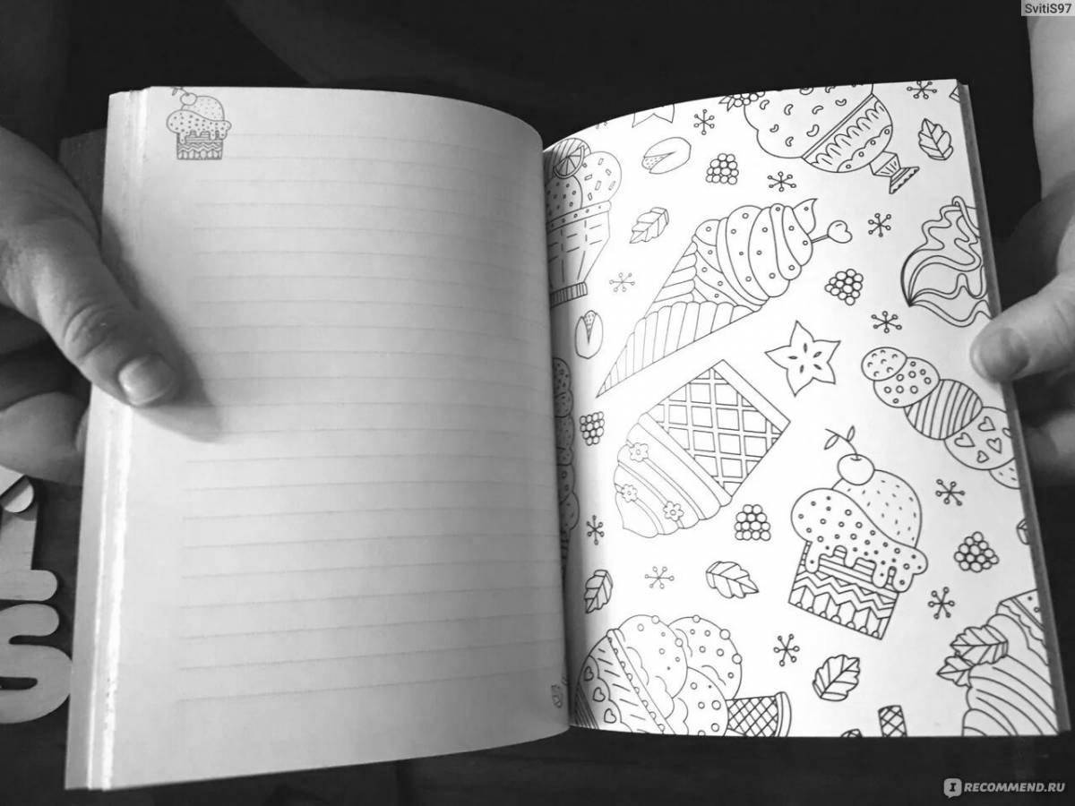 Magic antistress notebook coloring book