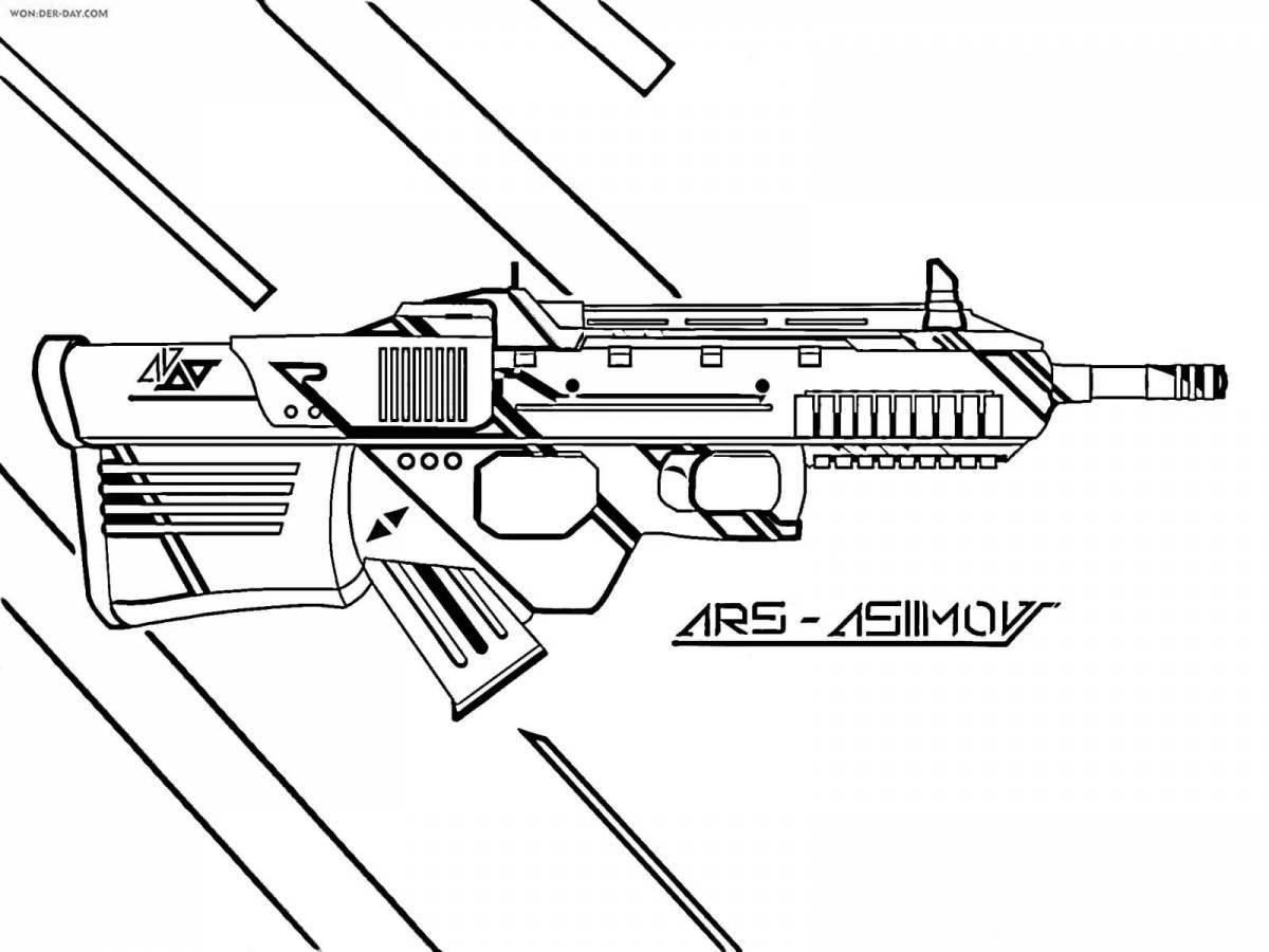 Colorful cs go coloring page