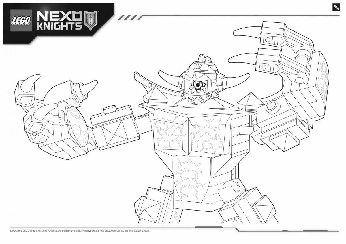 Nexo magnificent knights coloring book