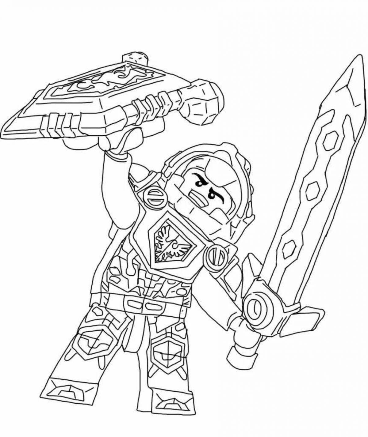 Great nexo knights coloring pages