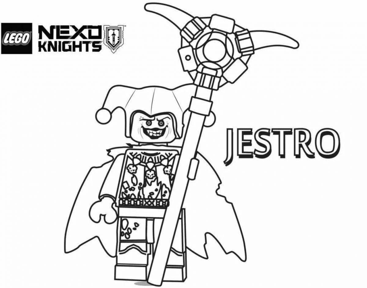 Dazzling nexo knights coloring page