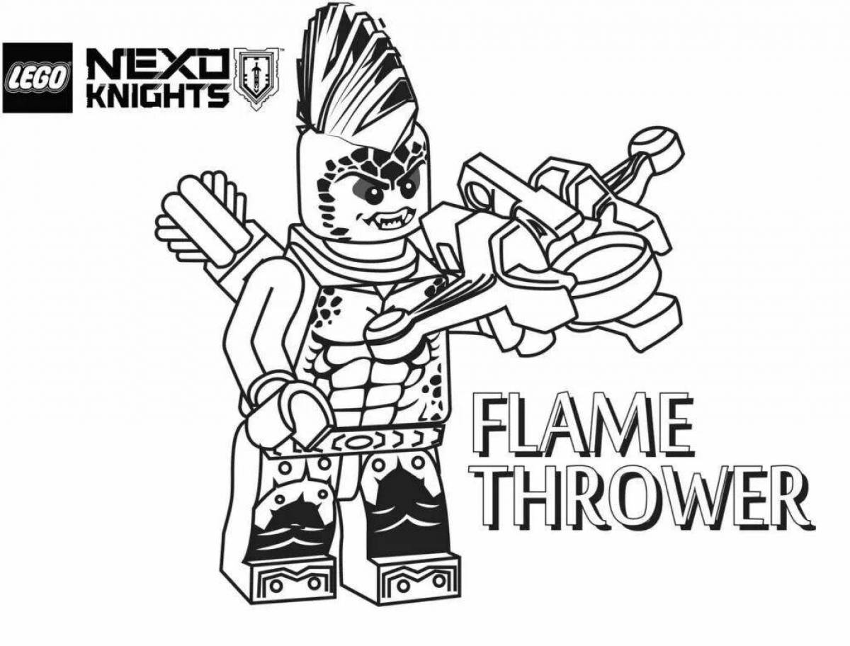 Nexo cute knights coloring page