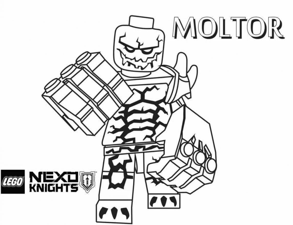 Delightful nexo knights coloring pages