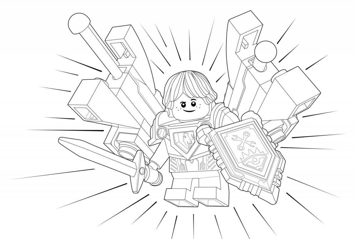 Nexo knights funny coloring book