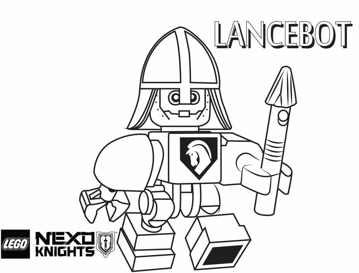 Luxury knights coloring nexo