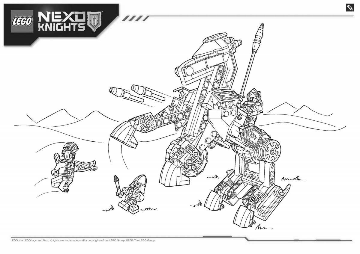 Nexo knights bold coloring pages