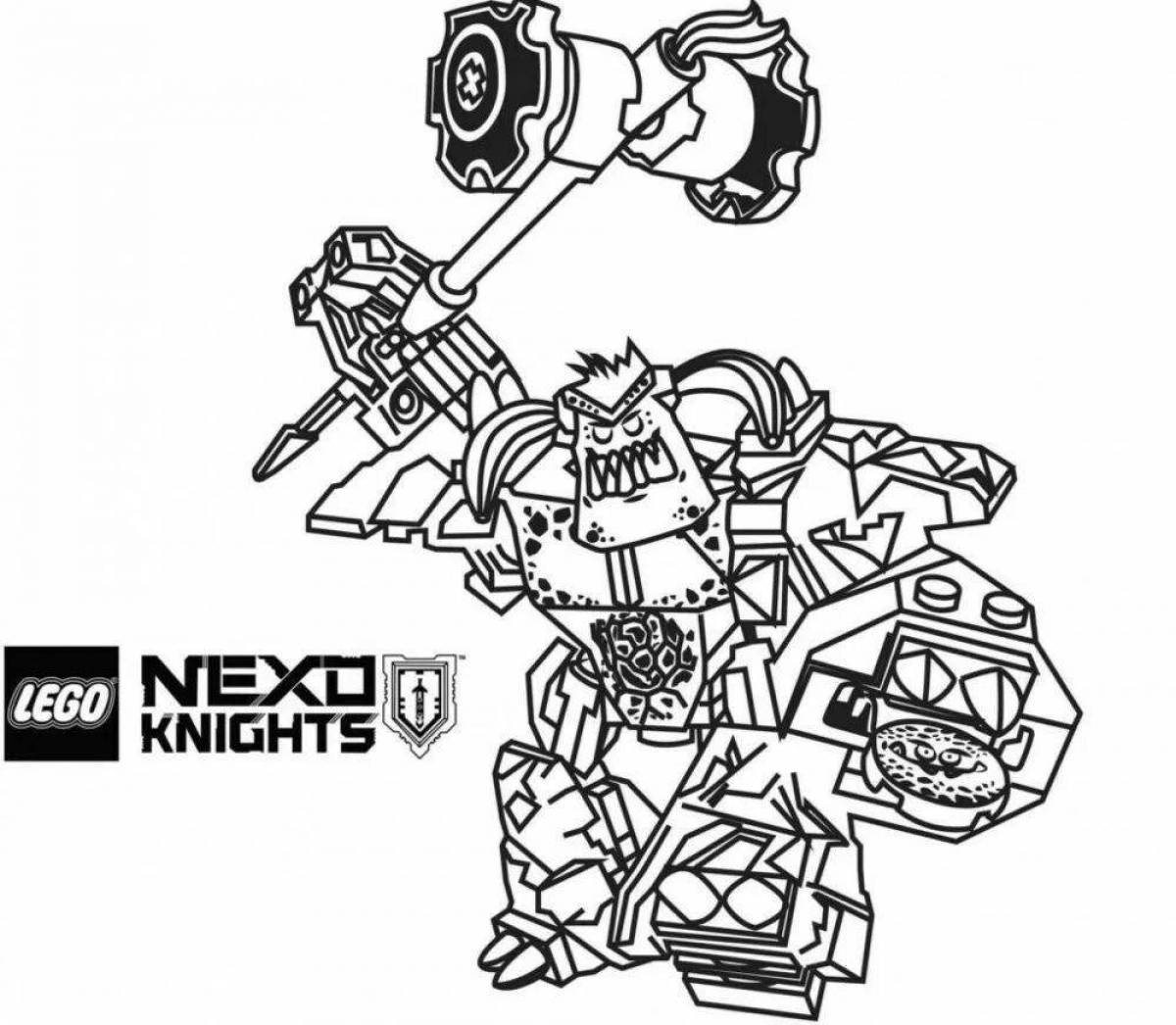 Увлекательная раскраска nexo knights