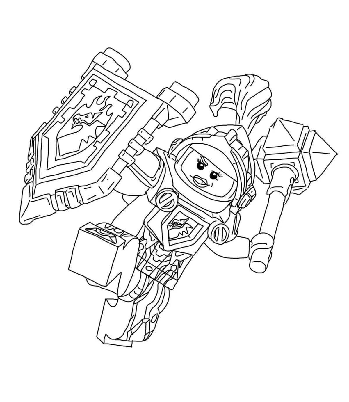 Attraction nexo knights coloring book
