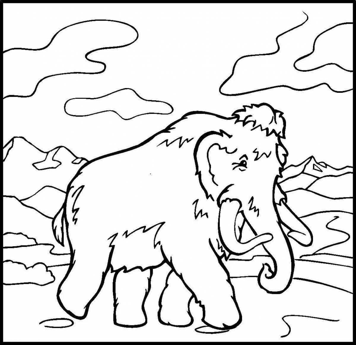 Coloring pages ancient animals