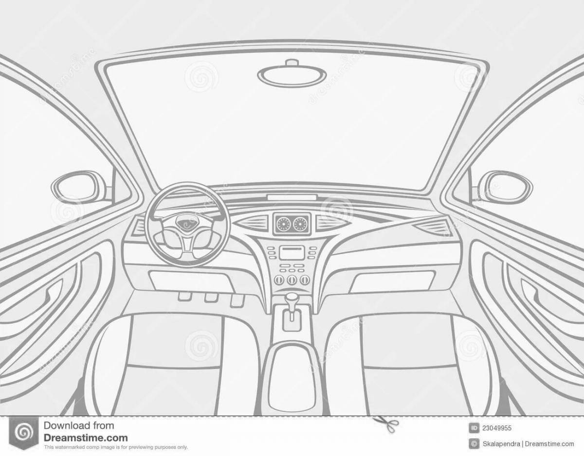 Large car interior