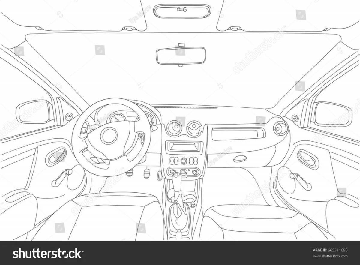 Stately car interior