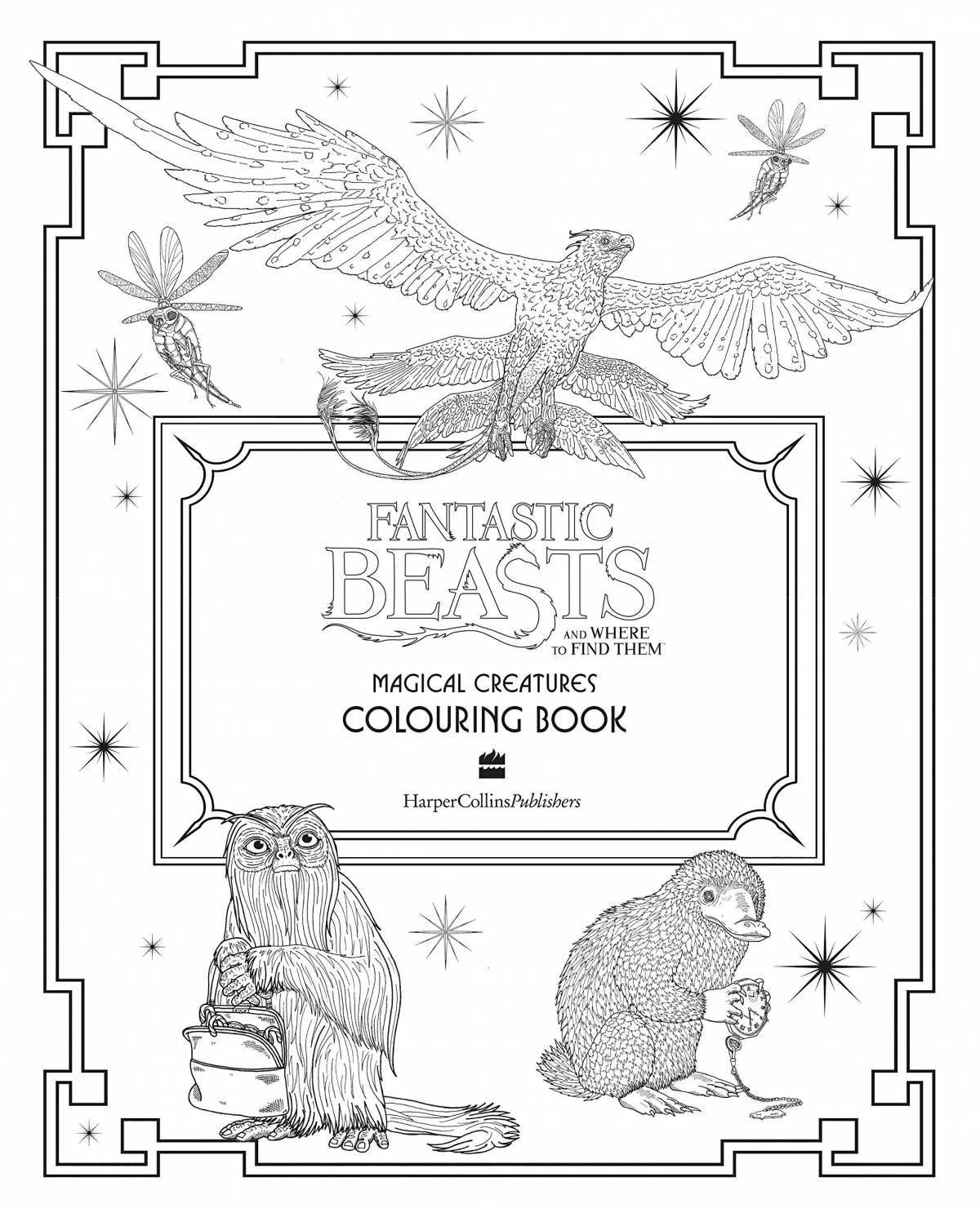 Coloring fantastic beasts - majestic