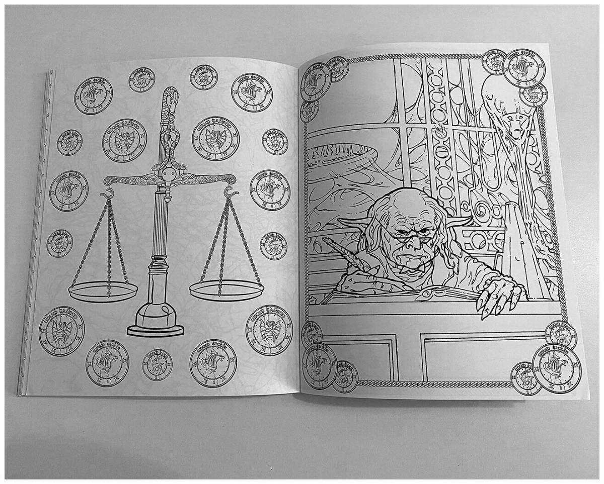Coloring pages fantastic beasts - glorious