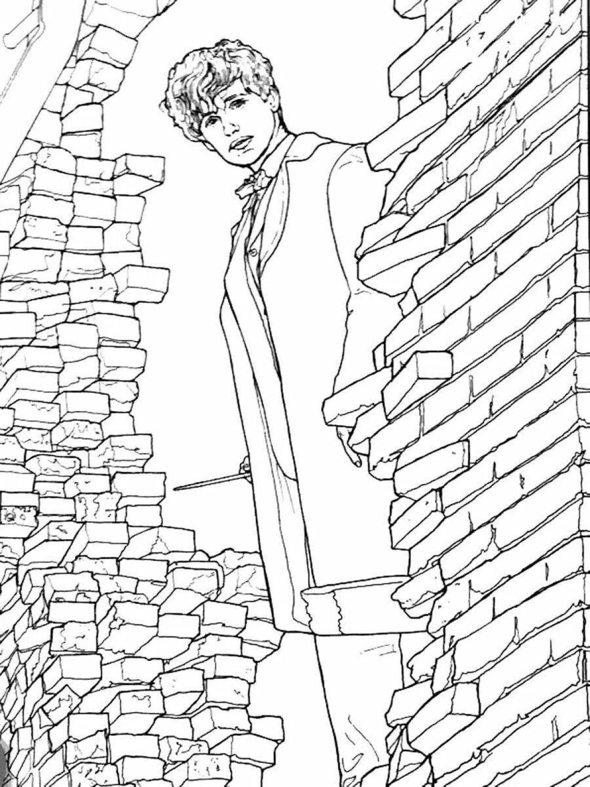 Coloring pages fantastic beasts - marvelous