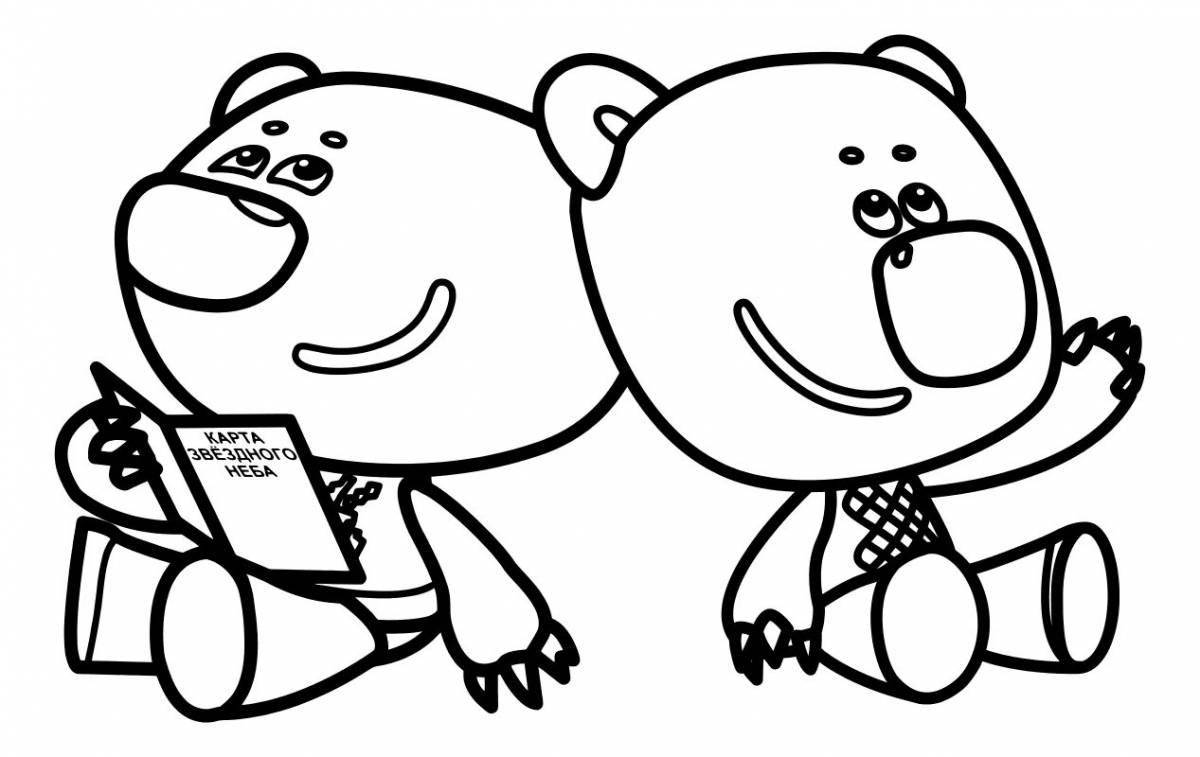 Bright coloring bears bears