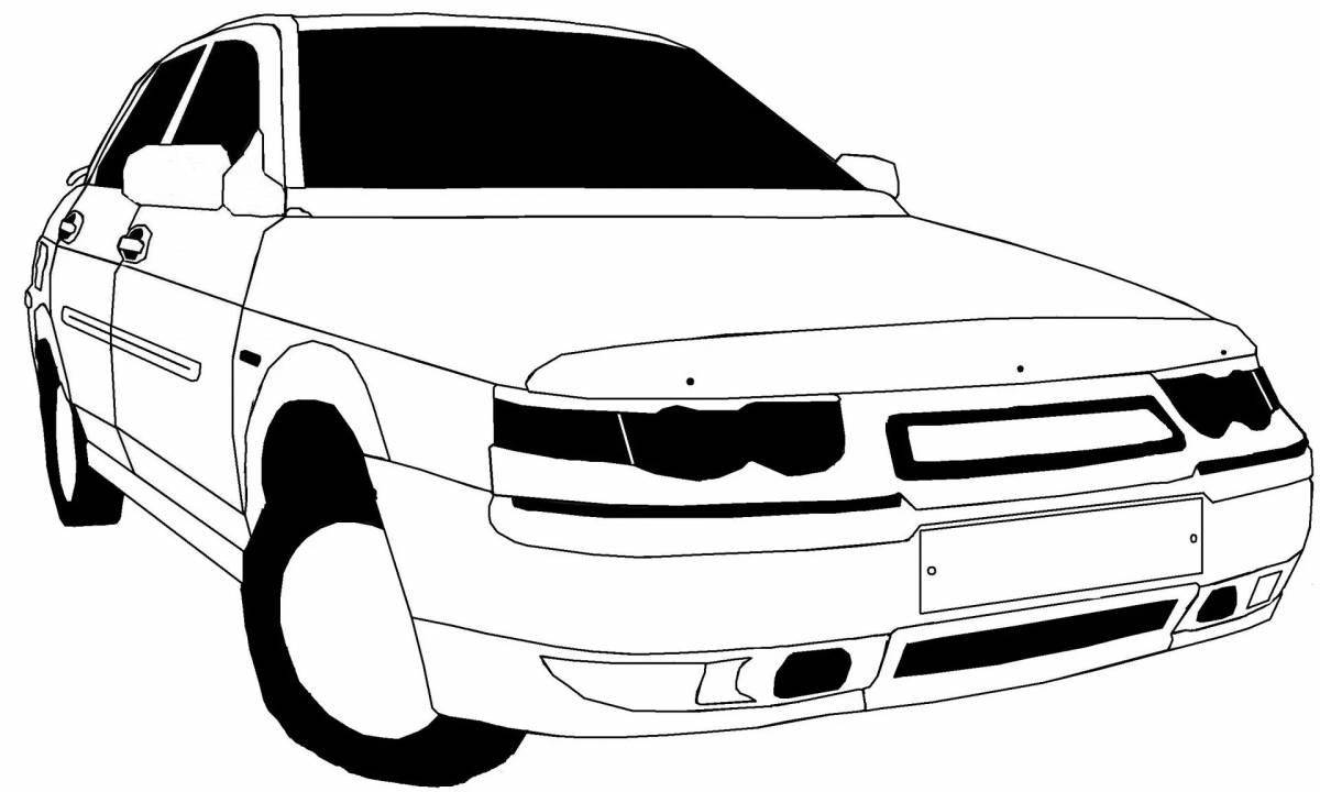 Alluring vaz 2111 coloring book