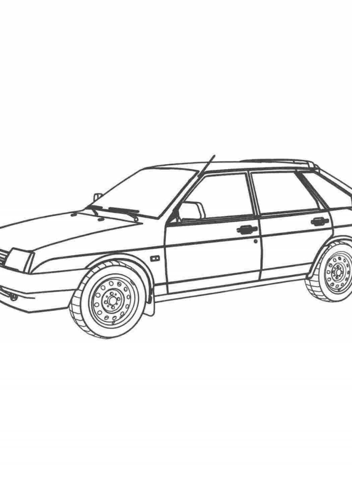Coloring page blessed vaz 2111