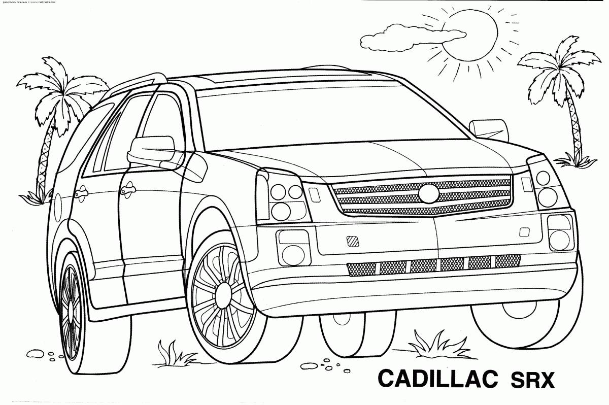 Разукрашка Cadillac Escalade