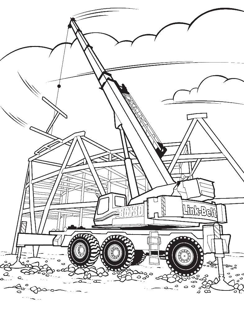 Photo Truck crane builds