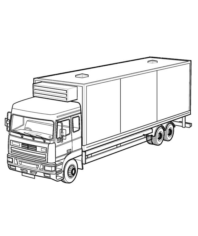 Photo Truck coloring page