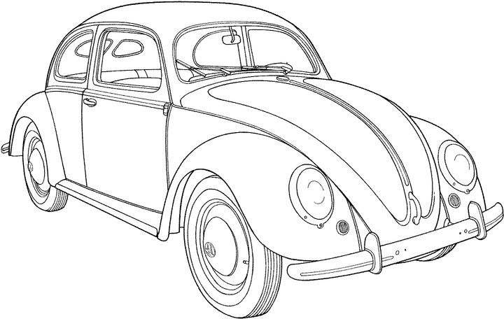 Photo Coloring page old car