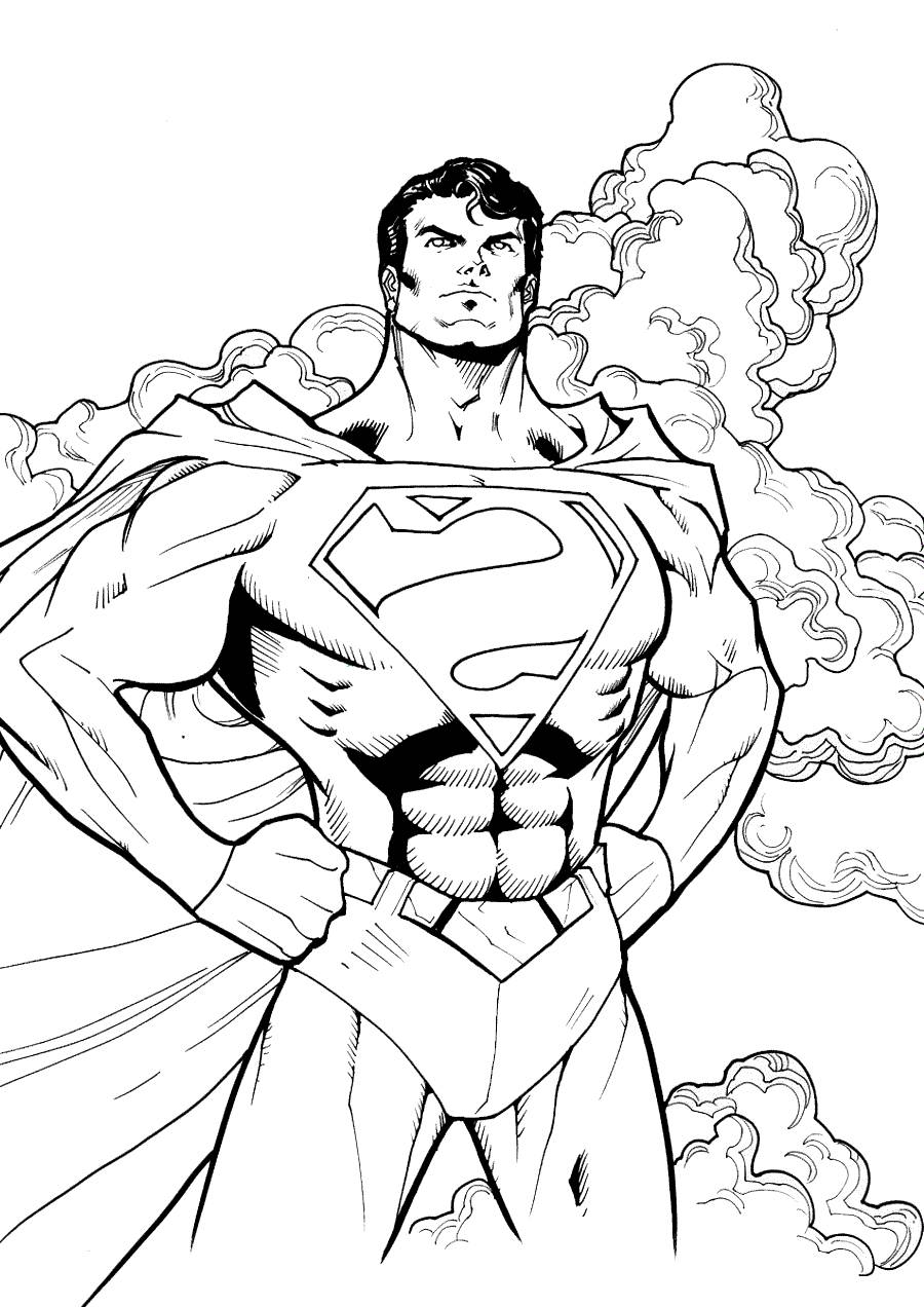 Photo Superman in smoke