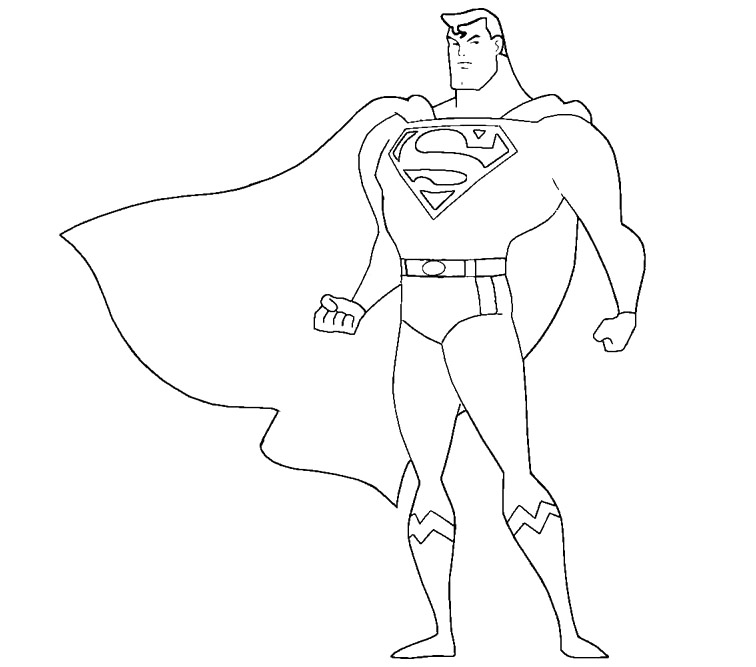 Photo Superman coloring page