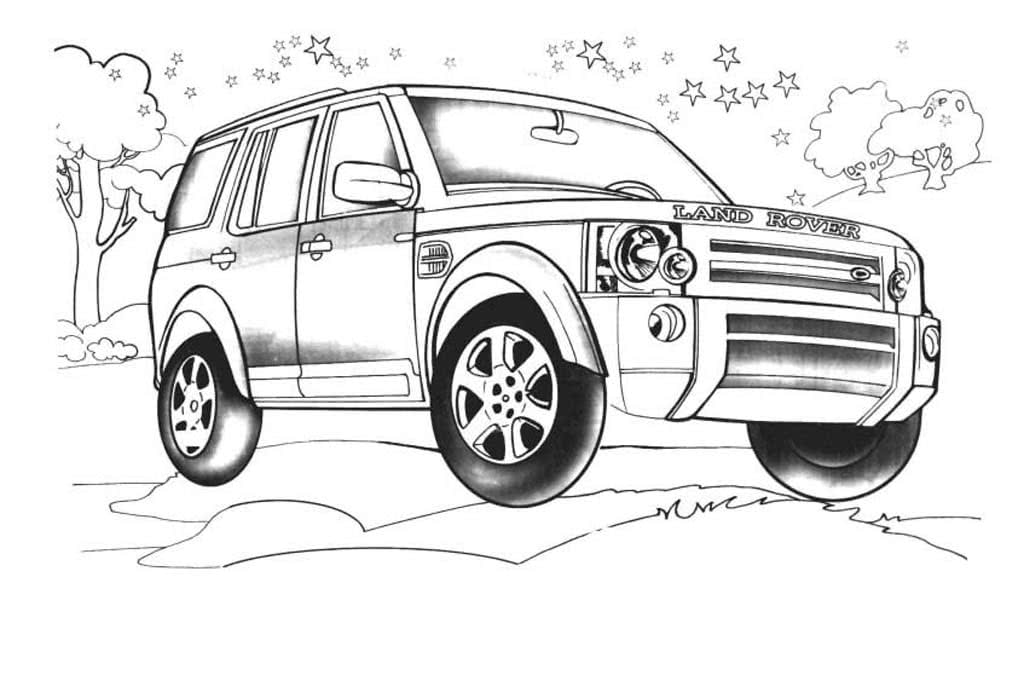 Photo Drawing land rover