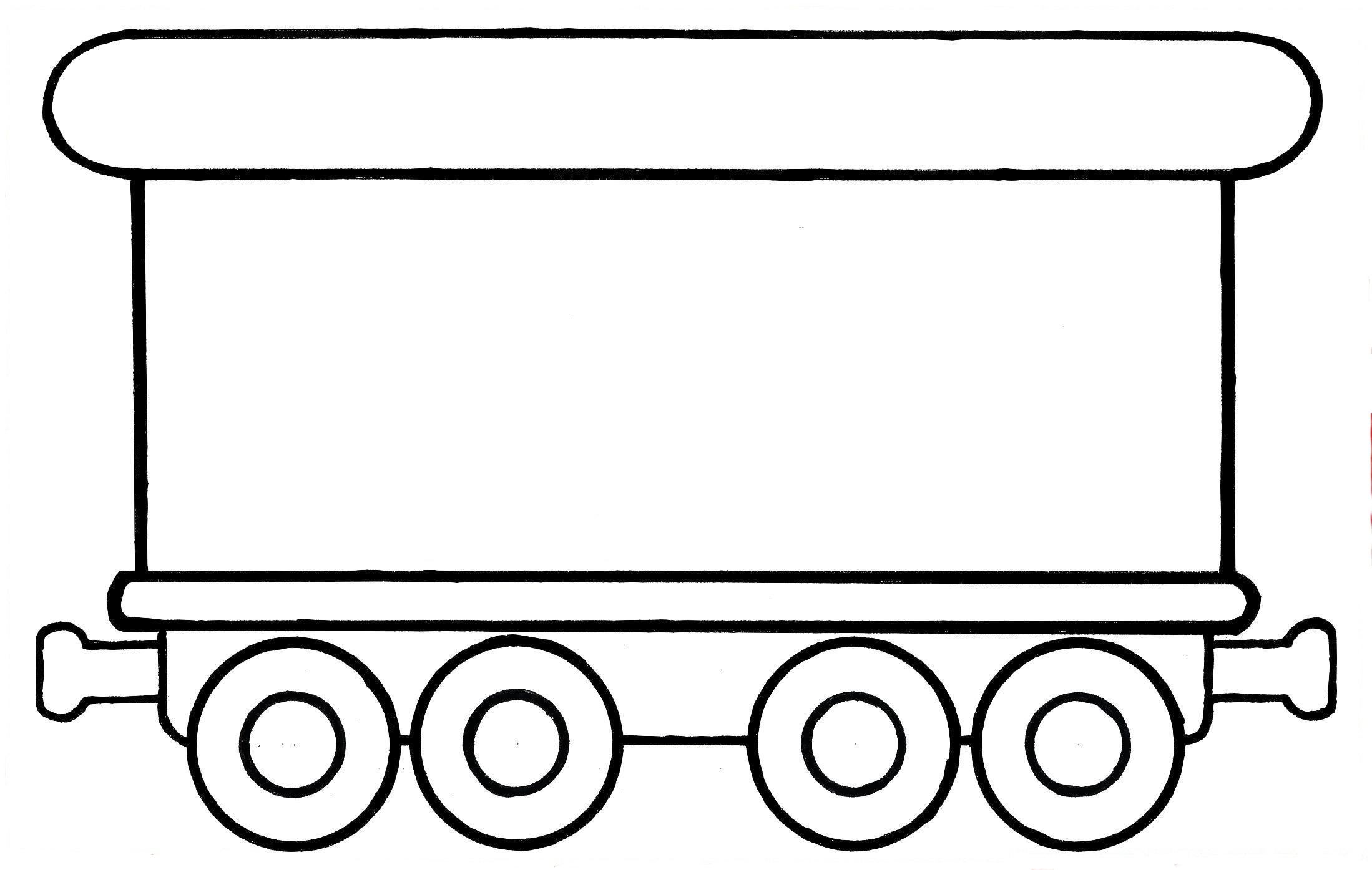 Раскраска паровоз с вагончиками