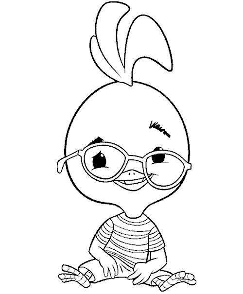 Chick chick coloring page