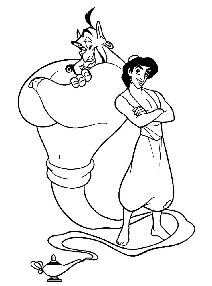 Photo Genie and Aladdin