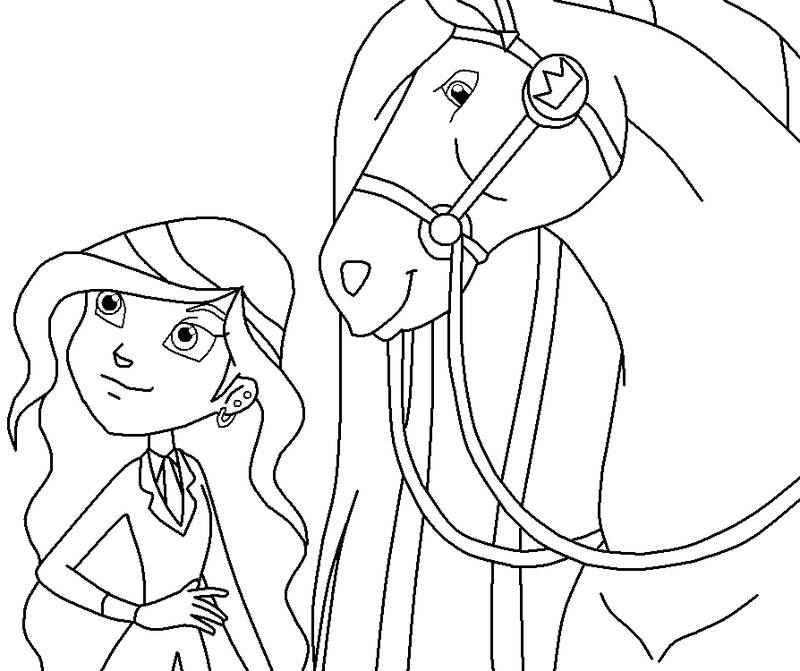 Девочка и лошадка
