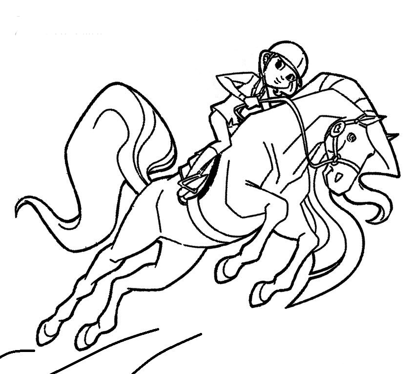 Раскраска Лошадки #2