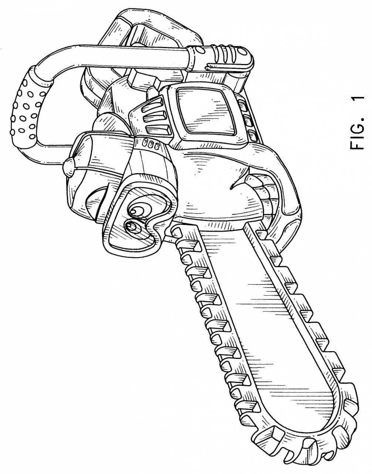 Человек бензопила рисунок. Бензопила. Бензопила раскраска. Бензопила эскиз. Бензопила зарисовка.
