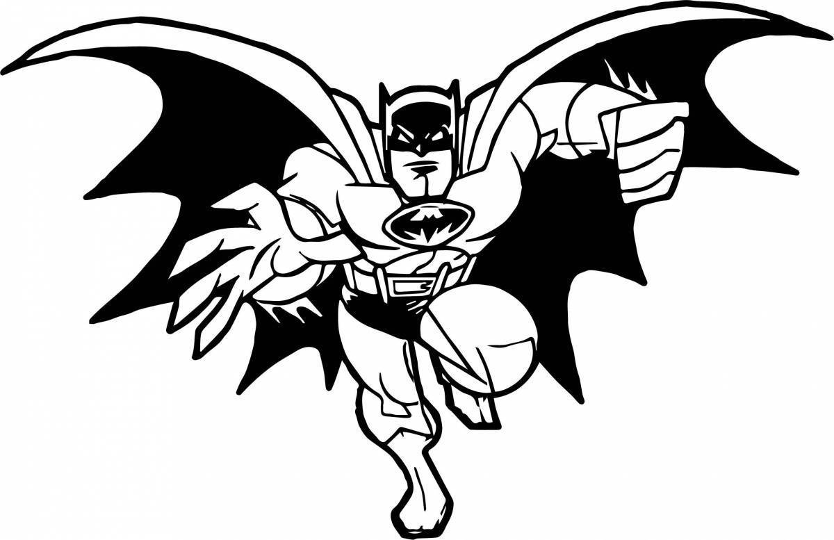 Бэтмен рисунок для детей