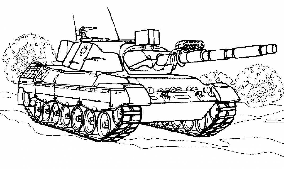 раскраска танк для детей 5 6 лет распечатать